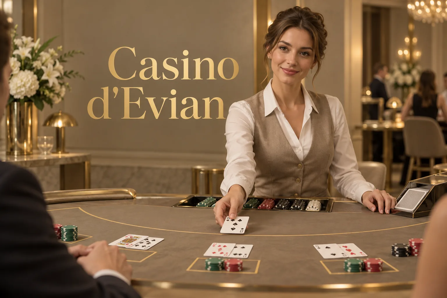 La roulette française du Casino d'Évian, filmée en direct